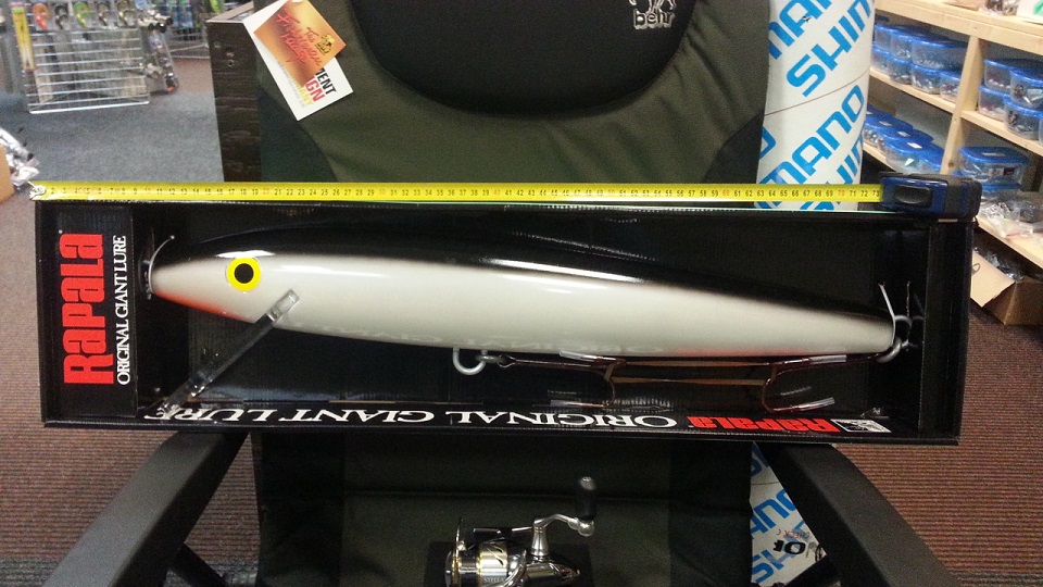 Rapala Original Giant Lure Silver Black 75cm RGL-SB Rapala Original Giant Lure Silver Black 75cm RGL-SB