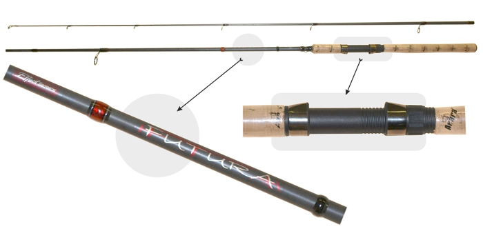 AKARA «FUTURA IM-8» (plug rod, 2,70 m, carbone, 201 g, 10-30 g, )